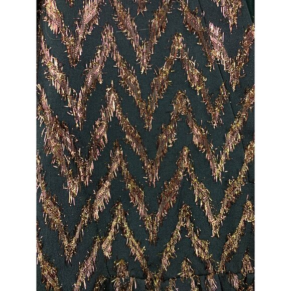 Women's Pomander Place Black Pattern Dress Size S - Picture 3 of 6